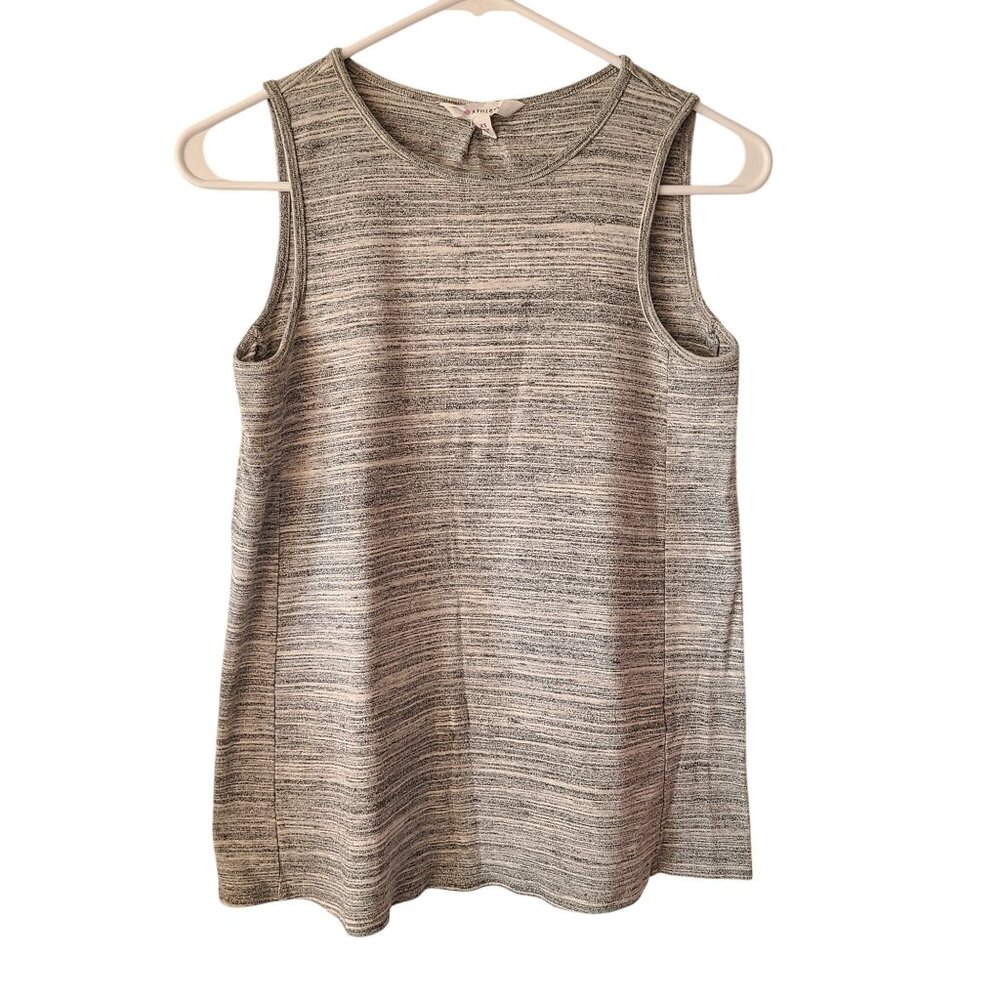 Athleta Womens US Size XS Sleeveless Gray Space Dye Tank Top USA Made